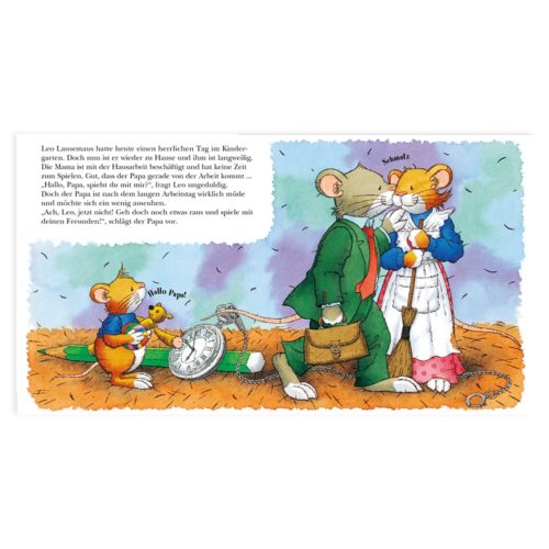 Illustration von Mäusen in Kleidung