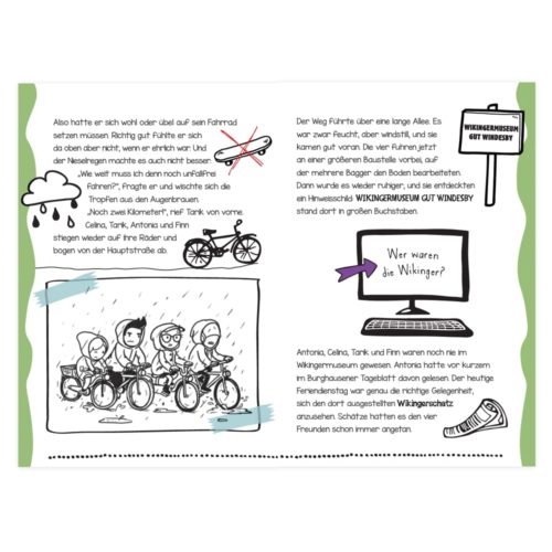Kinder fahren Fahrrad