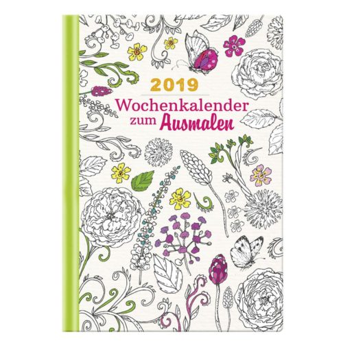 Buchkalender 2019 - Ausmalen für Erwachsene