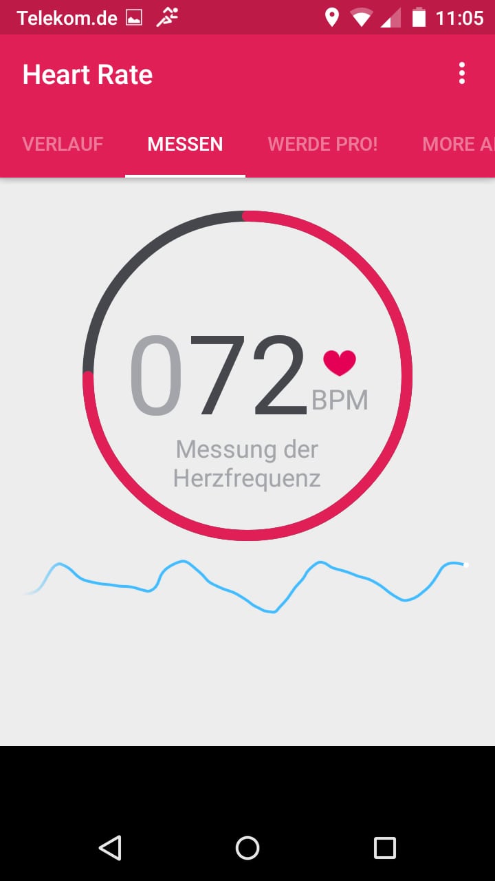 Runtastic Heart Rate – Screenshot Android