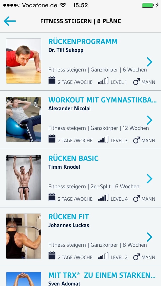 Sworkit Lite – Screenshot iPhone