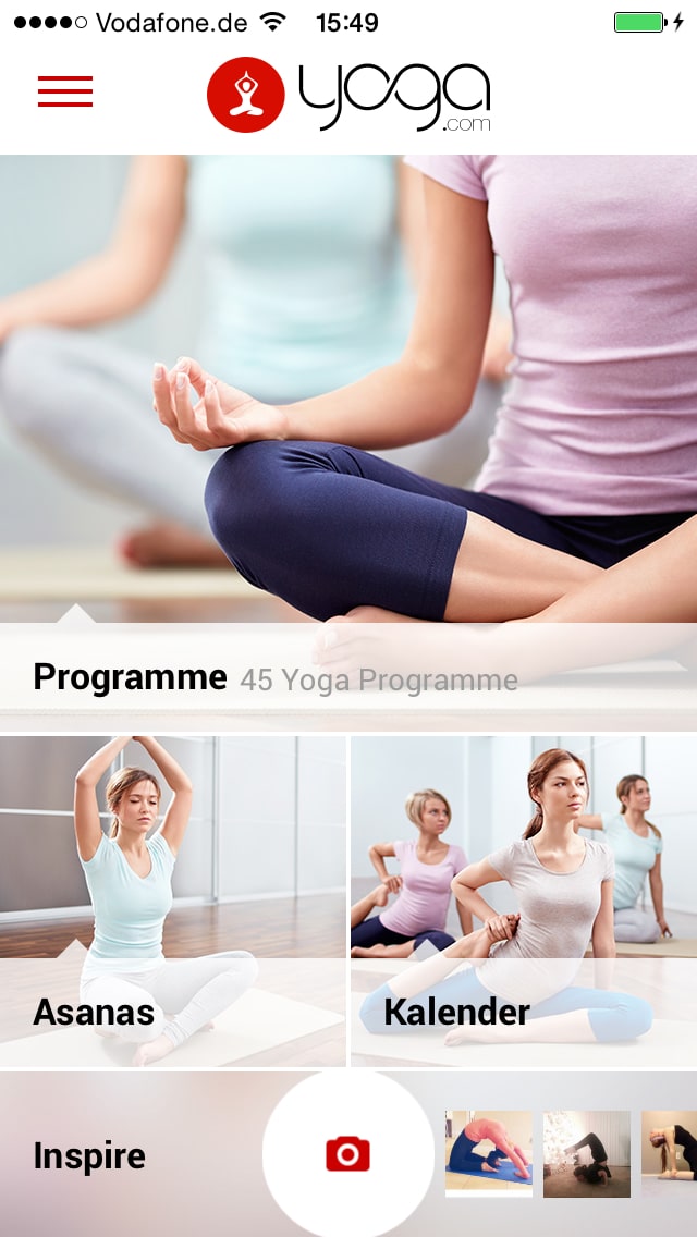 Yoga.com – Screenshot iPhone
