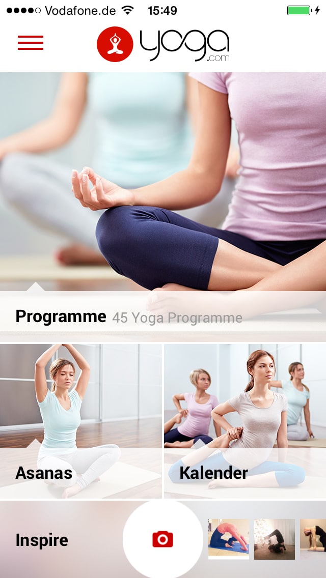 Yoga.com – Screenshot iPhone