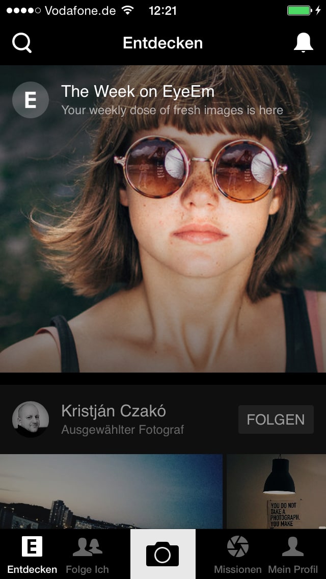 EyeEm – Screenshot iPhone