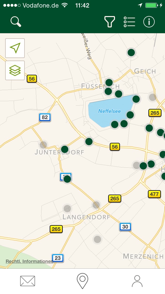 Geocaching – Screenshot iPhone