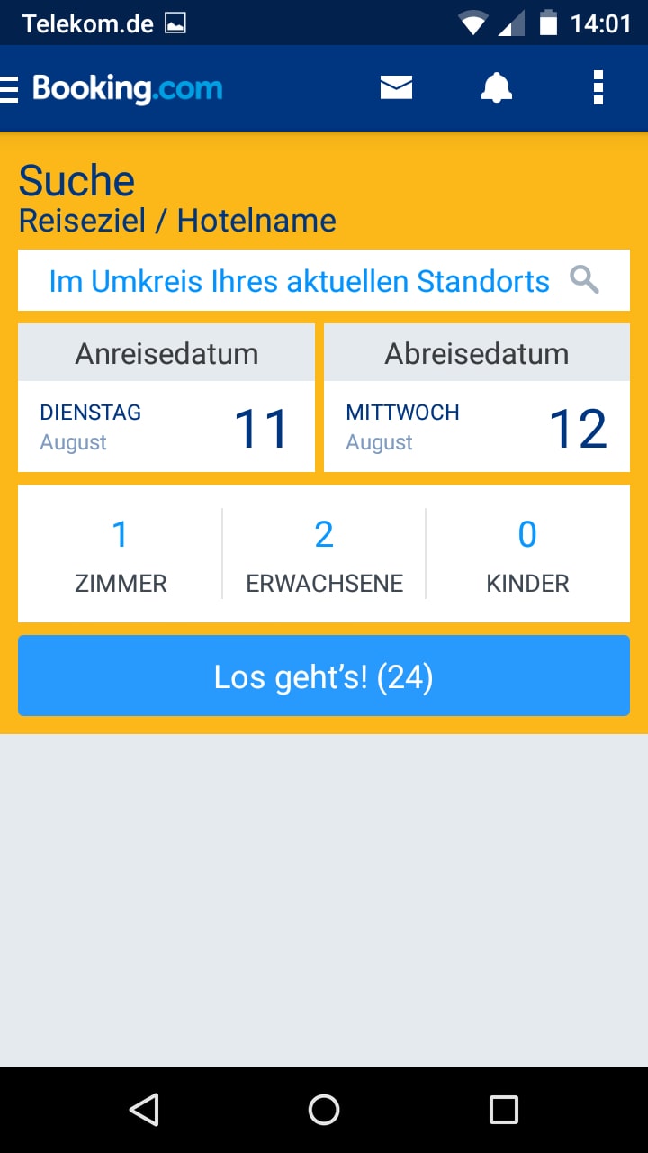 Booking.com – Screenshot Android