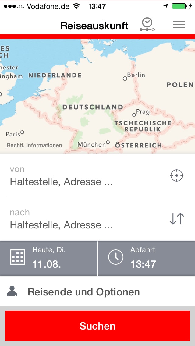 DB Navigator – Screenshot iPhone
