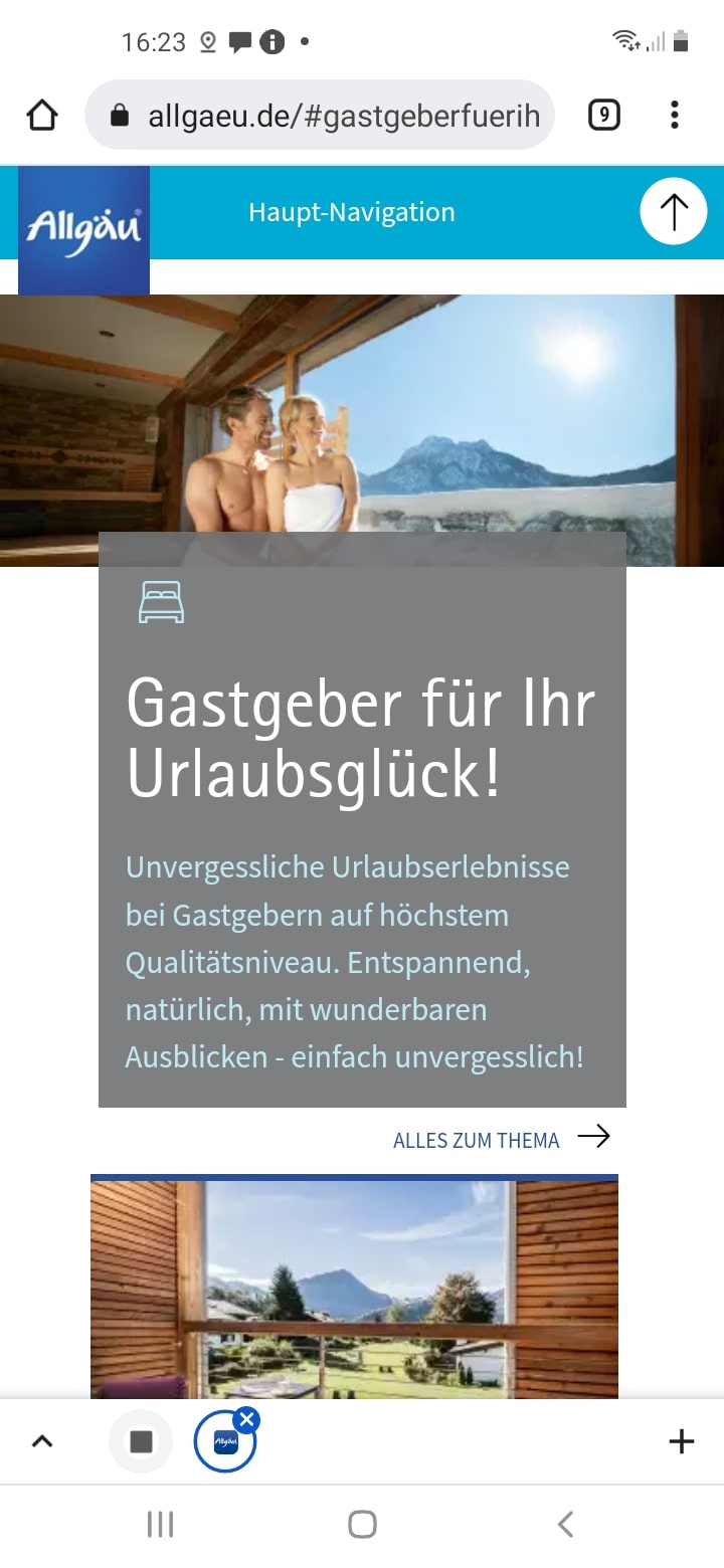 Allgäu – Screenshot Android