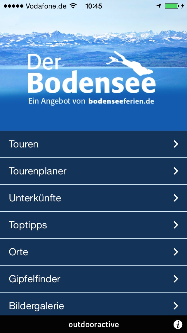 Der Bodensee – Screenshot iPhone