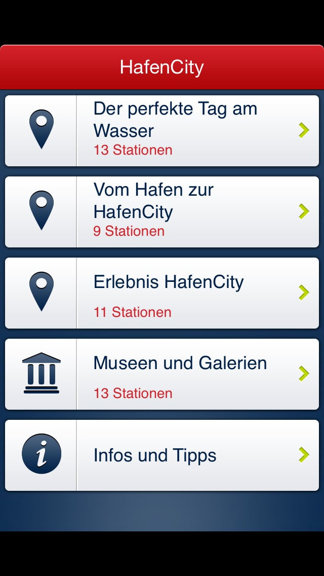 HafenCity Hamburg Guide – Screenshot iPhone