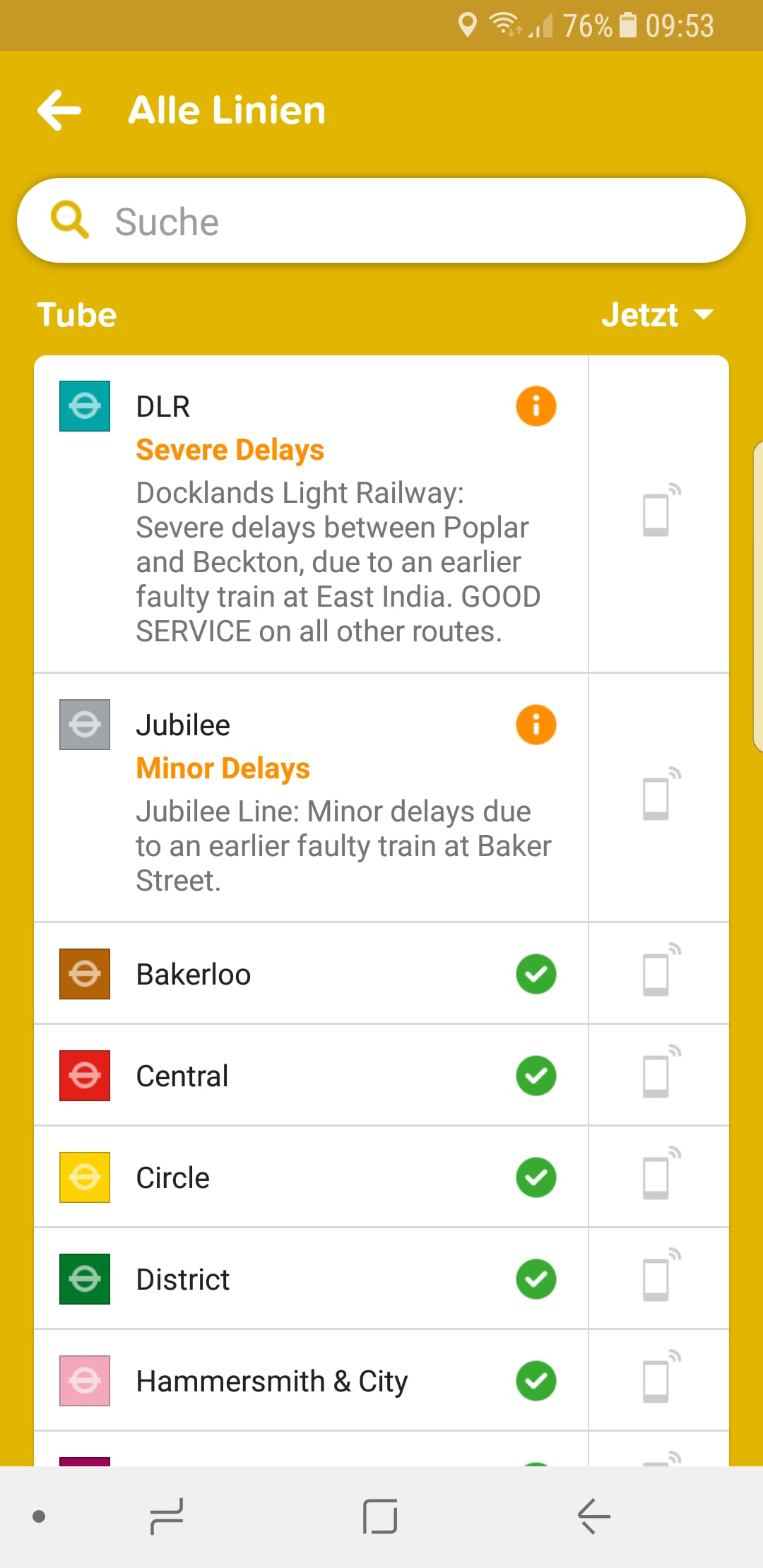 Citymapper – Screenshot Android