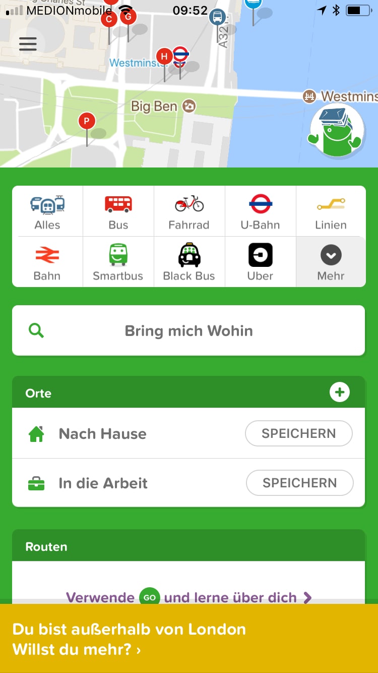 Citymapper – Screenshot iPhone