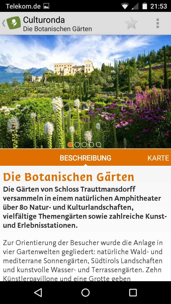 Culturonda Südtirol – Screenshot Android