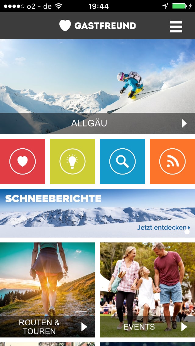 Gastfreund Allgäu – Screenshot iPhone