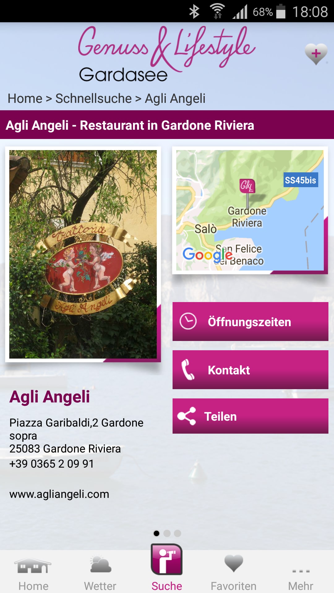 Genuss & Lifestyle - Gardasee – Screenshot Android