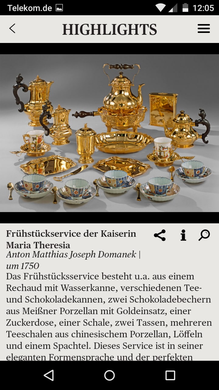 Kunsthistorisches Museum – Screenshot Android