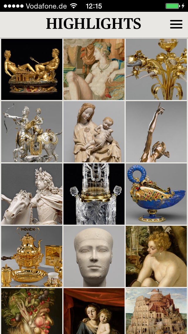 Kunsthistorisches Museum – Screenshot iPhone