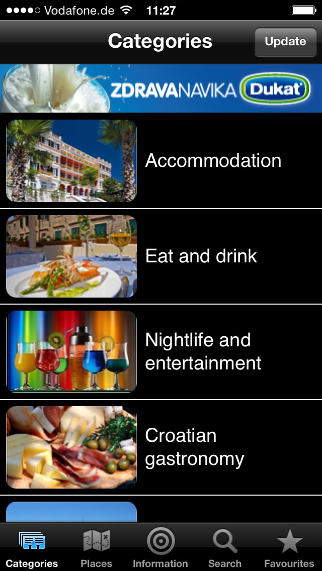 Croatian Tourist Navigator – Screenshot iPhone