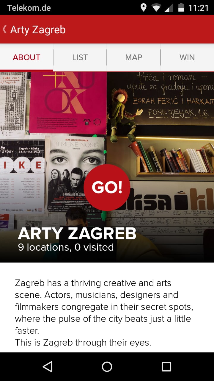 Zagreb be there – Screenshot Android