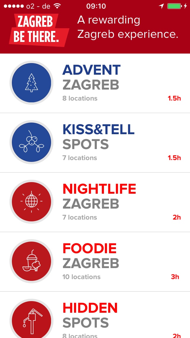 Zagreb be there – Screenshot iPhone