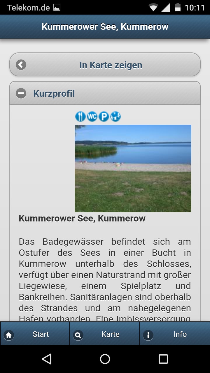 Badewasser MV – Screenshot Android