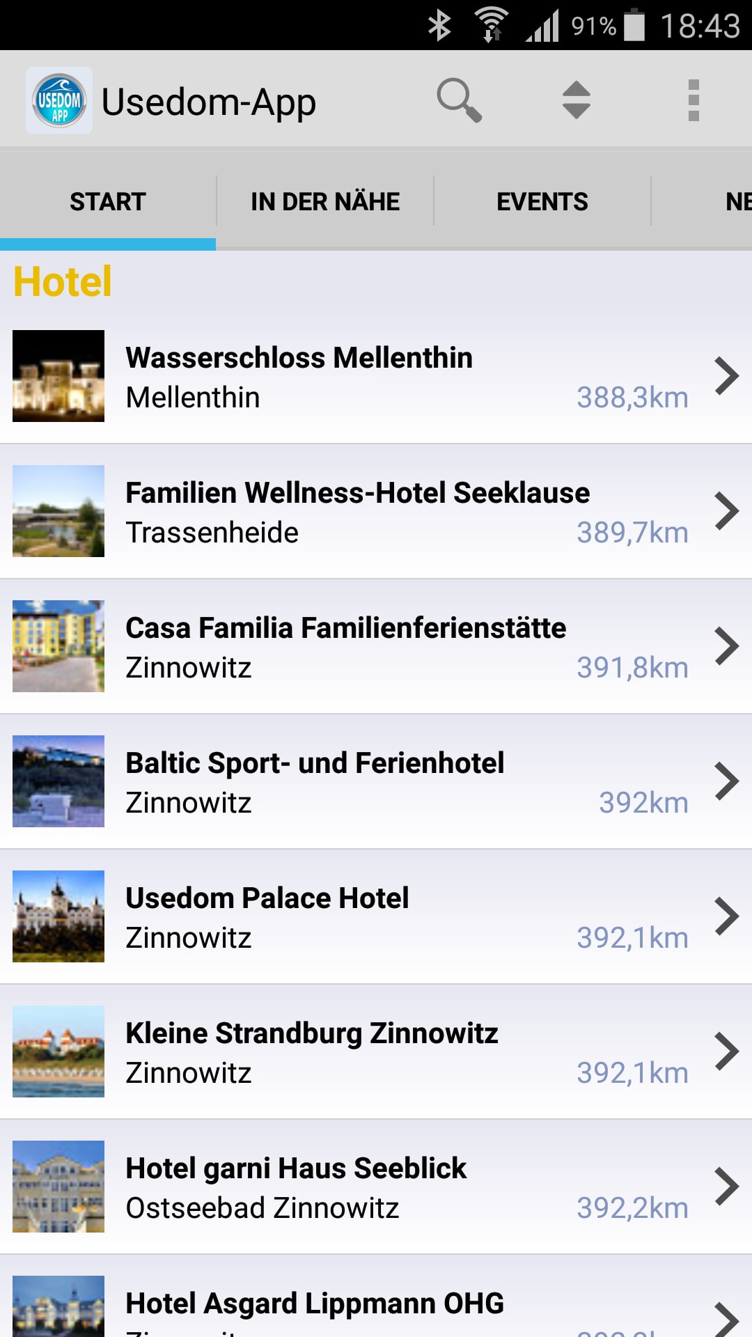 Usedom – Screenshot Android