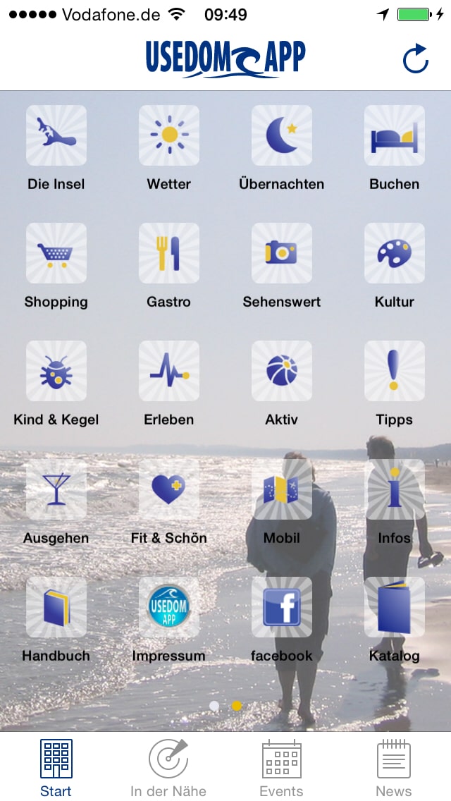 Usedom – Screenshot iPhone