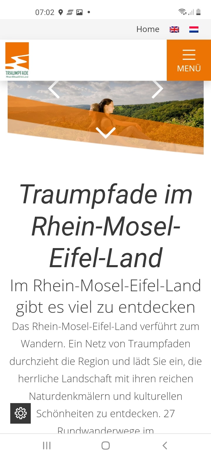 Traumpfade Rhein-Mosel-Eifel – Screenshot Android