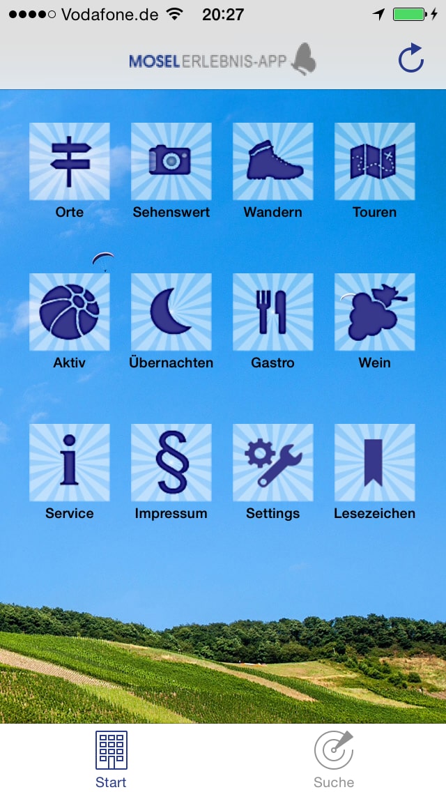 Mosel-Erlebnis-App – Screenshot iPhone