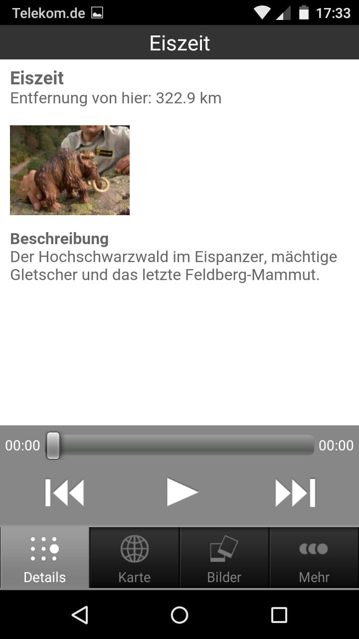 Hosentaschenranger für den Feldberg – Screenshot Android