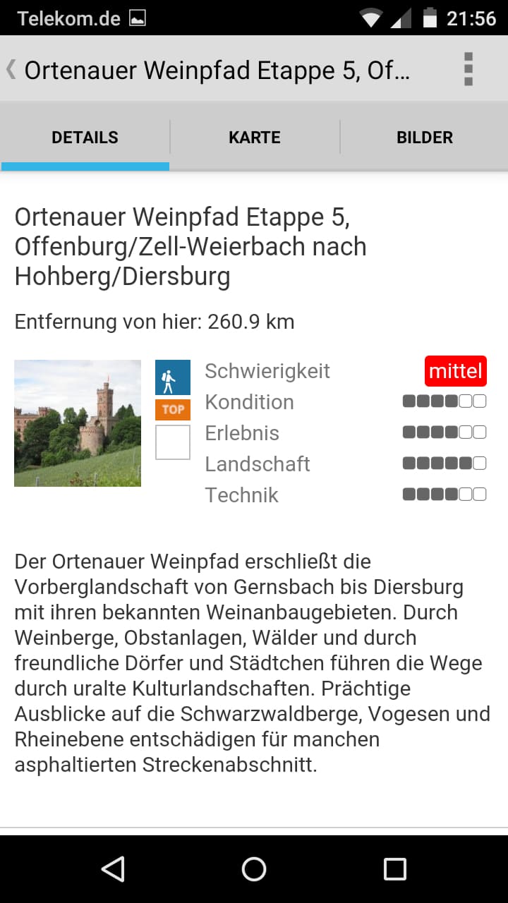 Offenburg die Weinhauptstadt – Screenshot Android