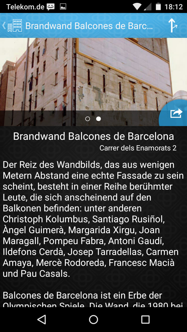 BCN Paisatge – Screenshot Android