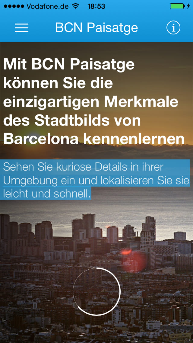 BCN Paisatge – Screenshot iPhone