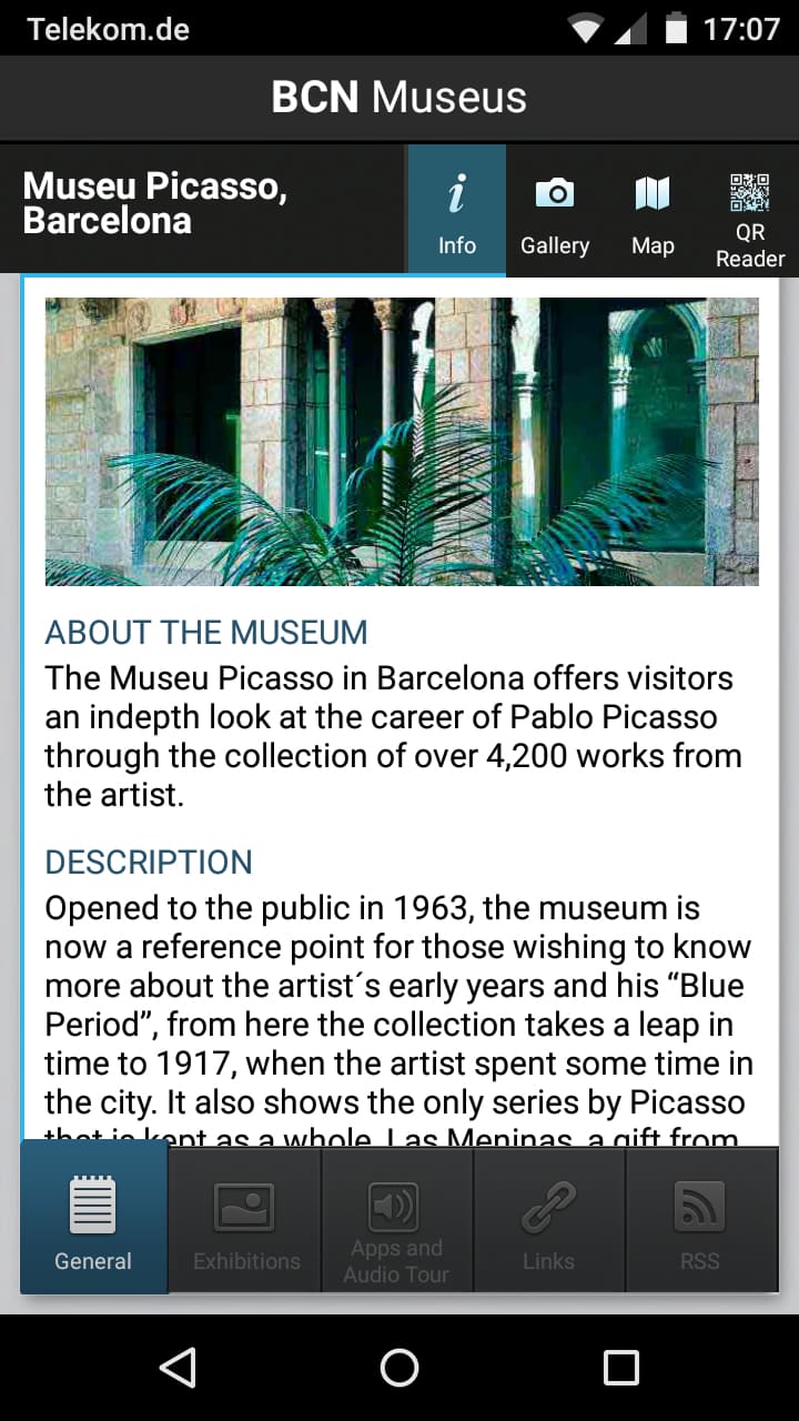 BCN Museus – Screenshot Android