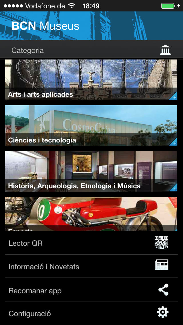 BCN Museus – Screenshot iPhone