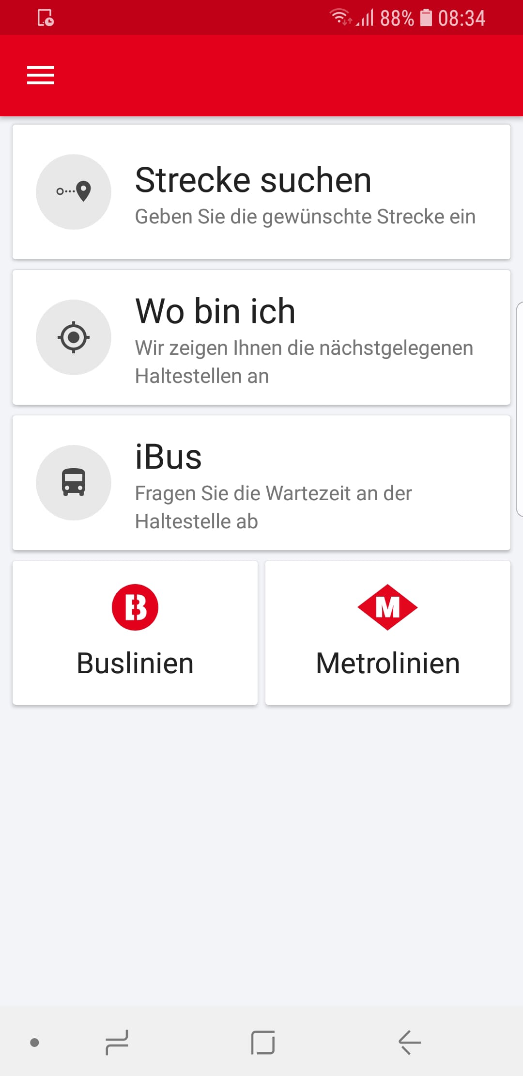 TMBAPP – Screenshot Android