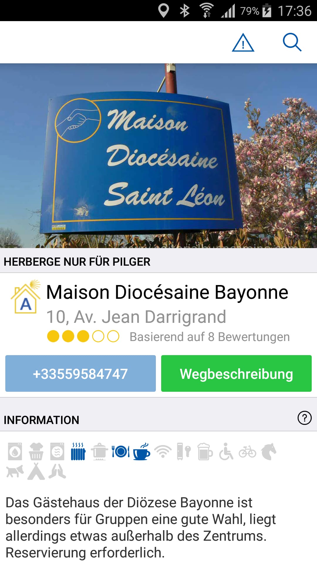 Jakobsweg Pro / Buen Camino – Screenshot Android