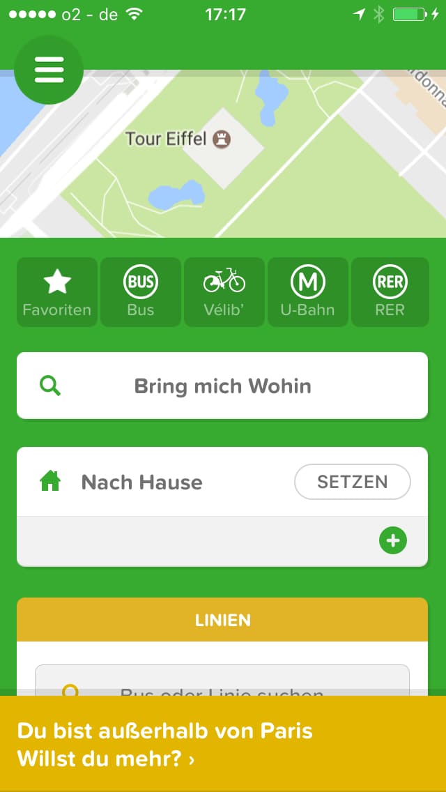 Citymapper Paris – Screenshot iPhone