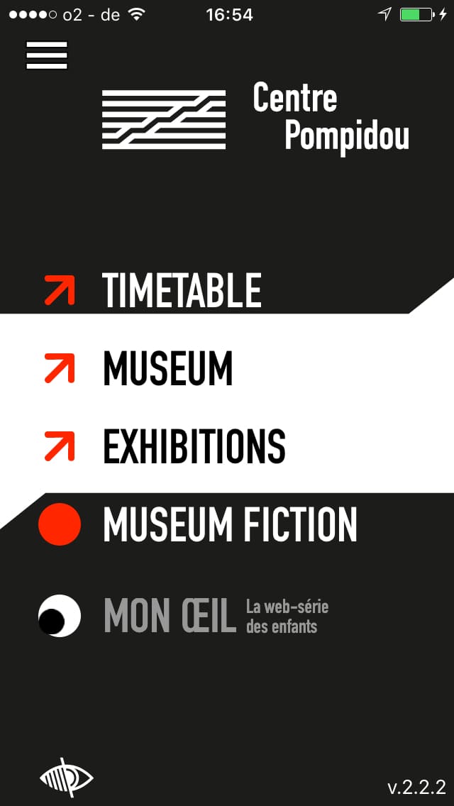 Centre Pompidou – Screenshot iPhone