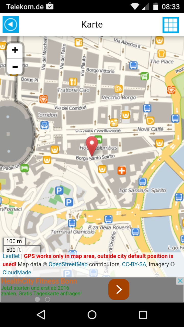 Rom Offline-Karte – Screenshot Android