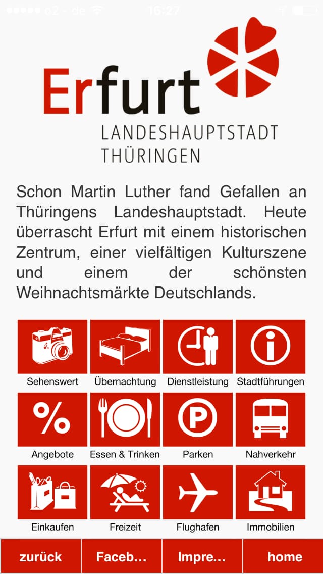 Erfurt App – Screenshot iPhone
