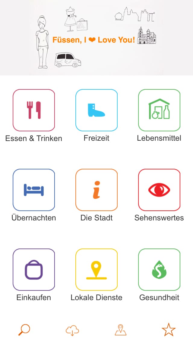 Füssen – Screenshot iPhone