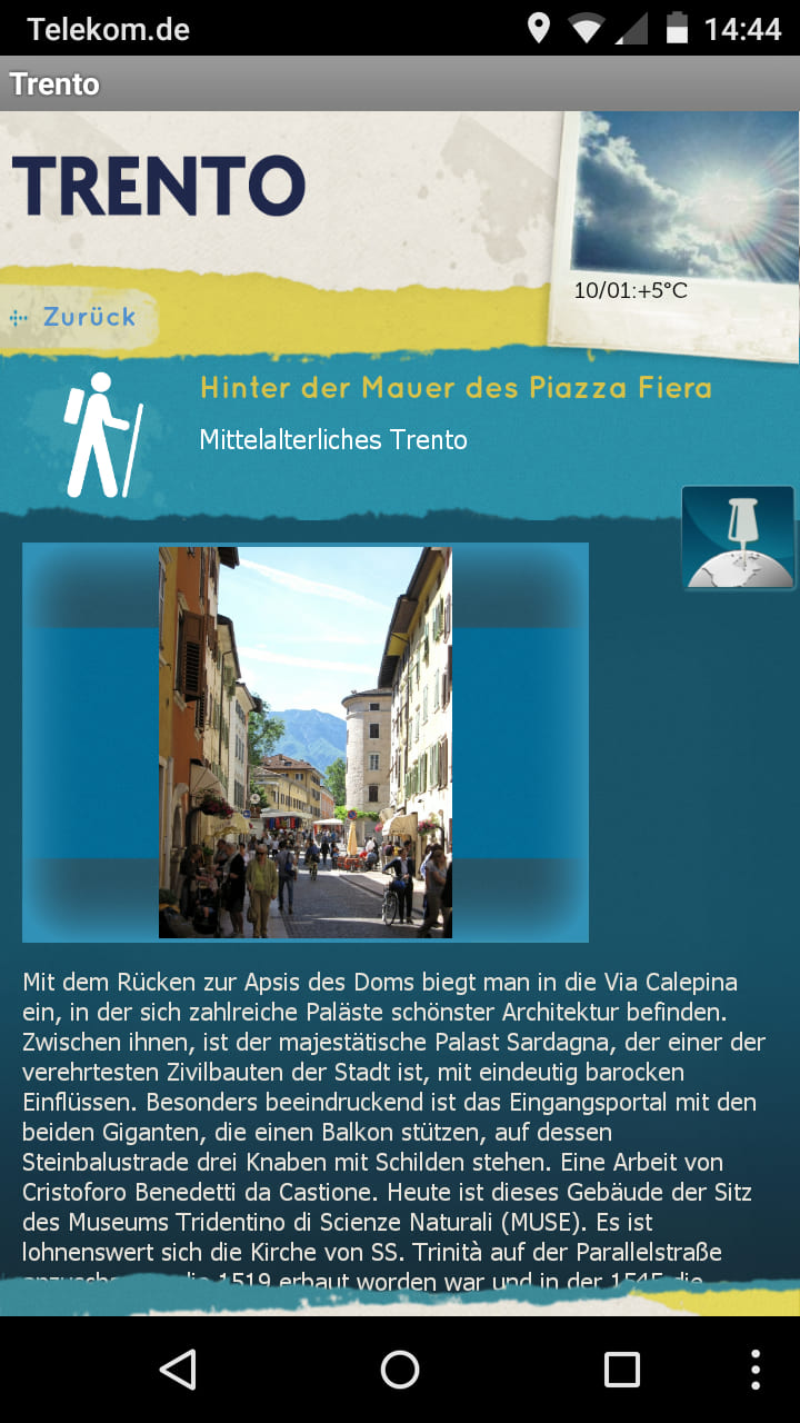 Trento App – Screenshot Android