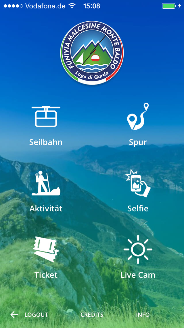 Funivia del Baldo – Screenshot iPhone