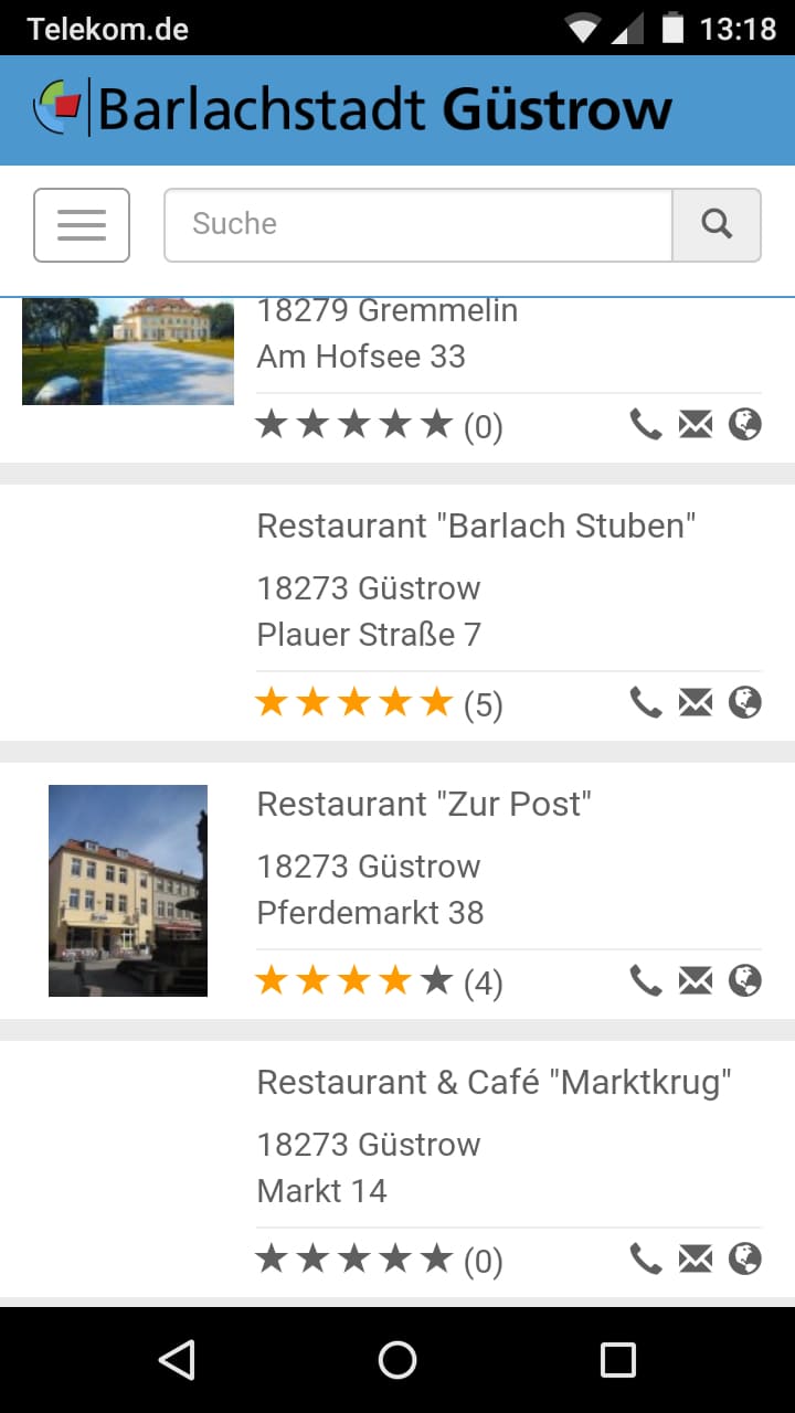 Güstrow – Screenshot Android