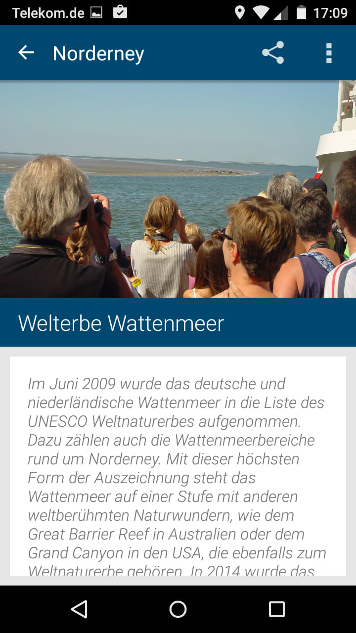 Norderney – Screenshot Android