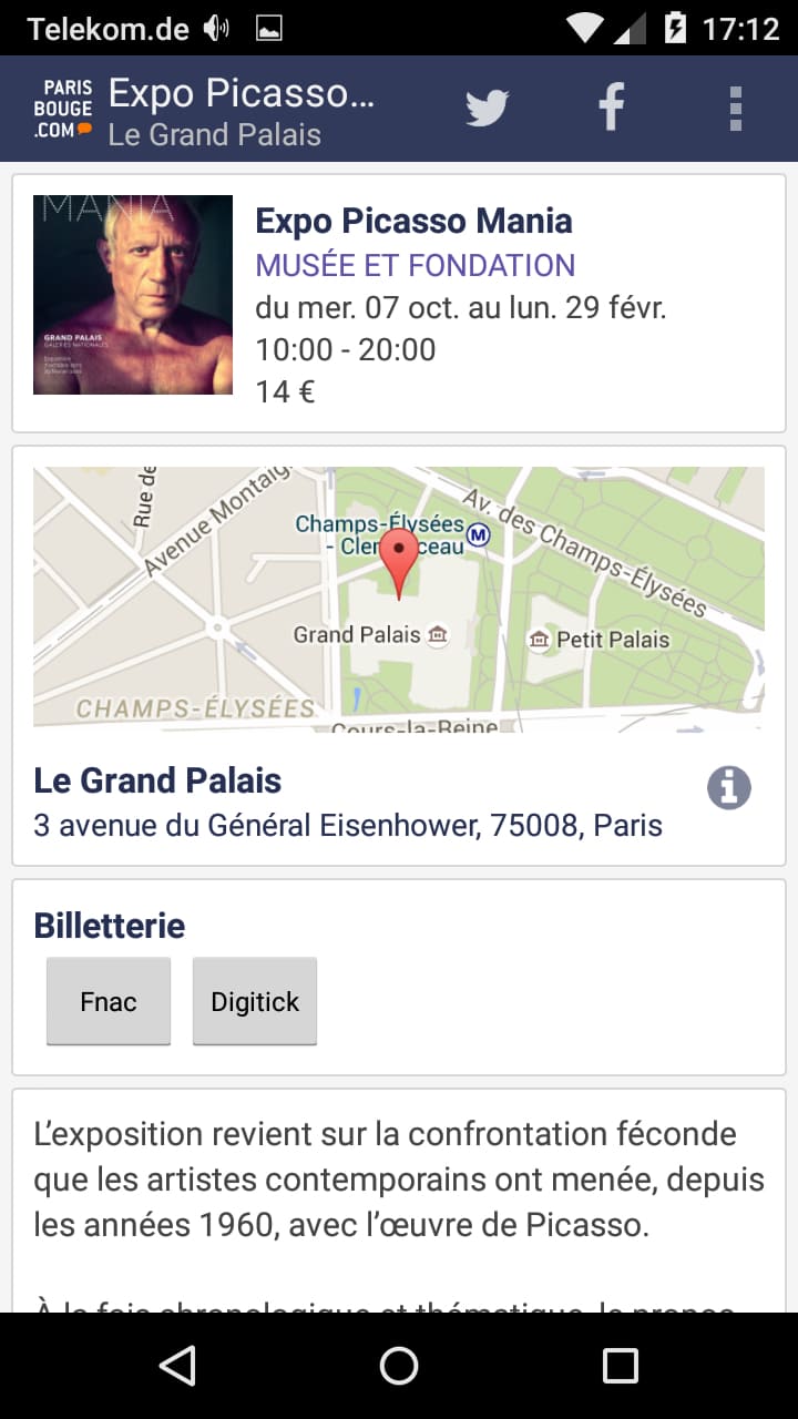 ParisBouge – Screenshot Android