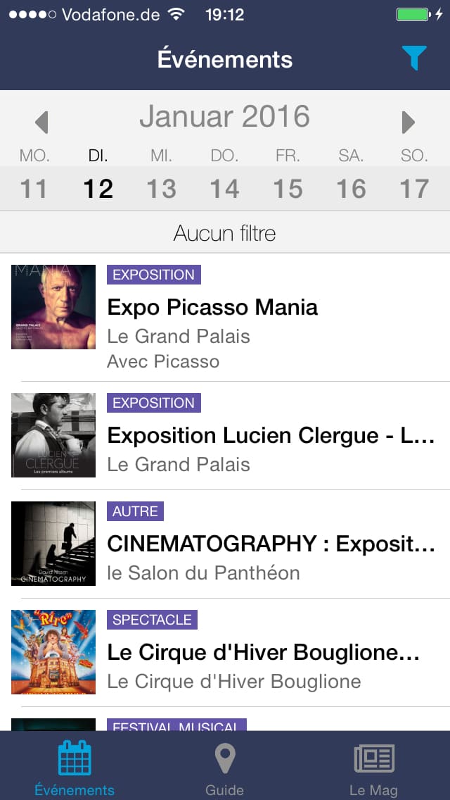 ParisBouge – Screenshot iPhone