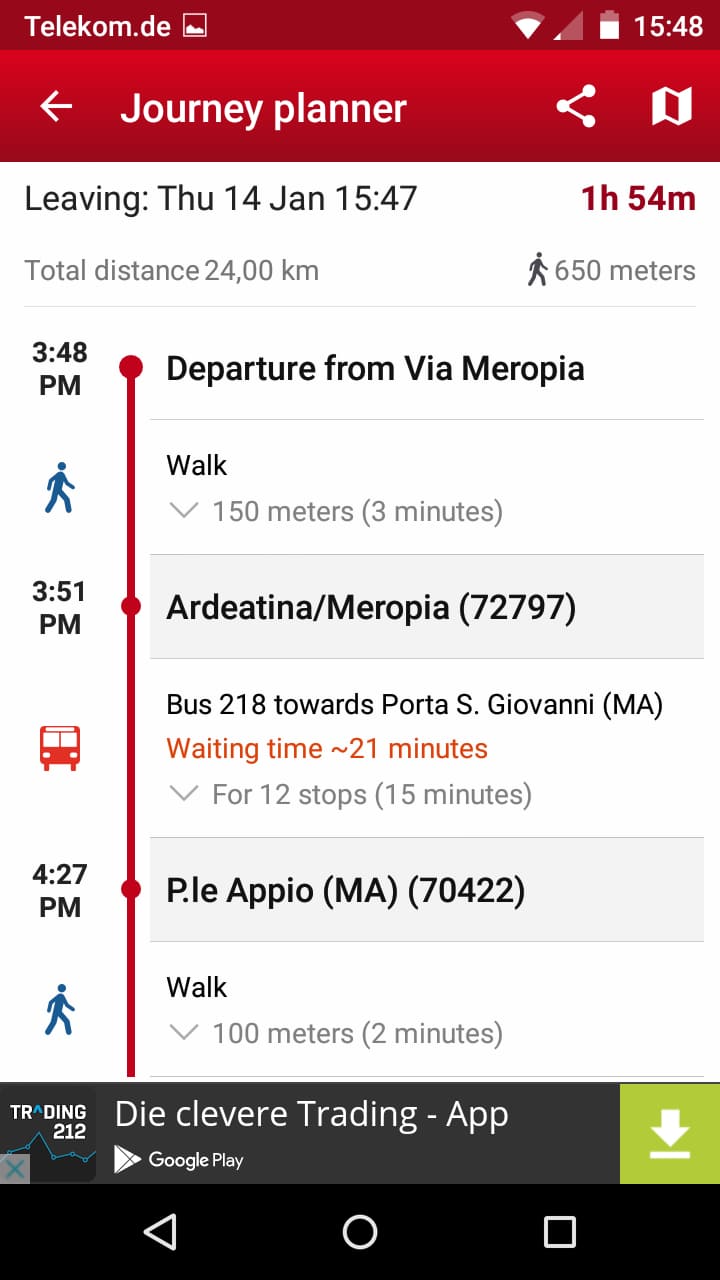 Probus Rome – Screenshot Android