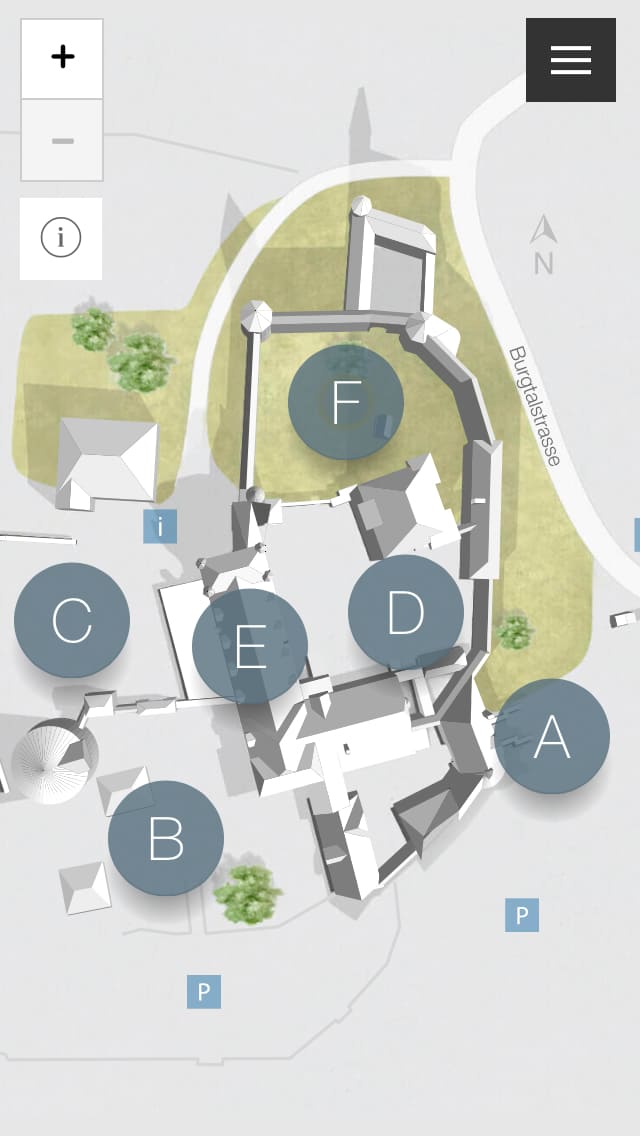 Schloss Burg – Screenshot iPhone